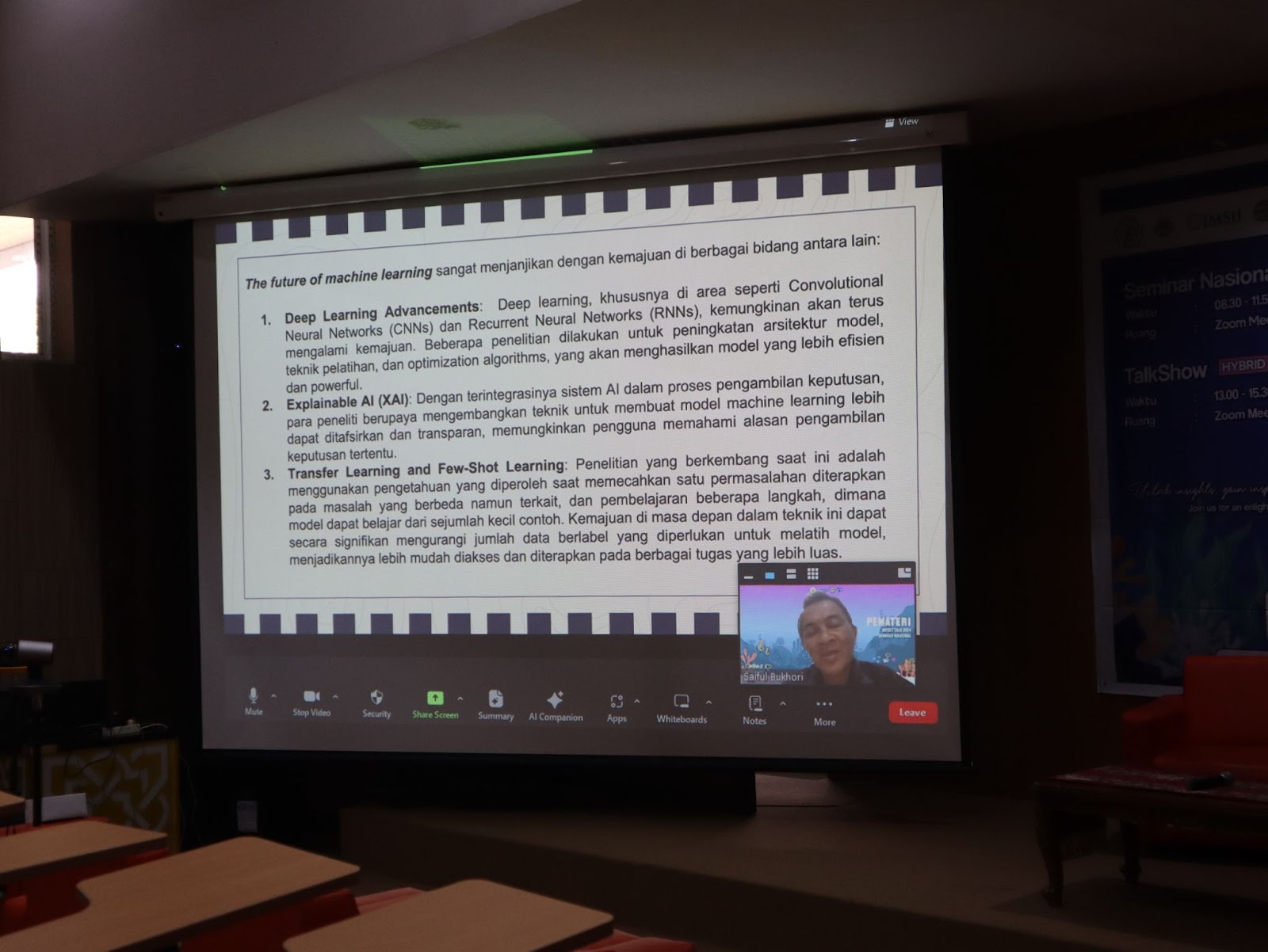 Sile presentasi yang disampaikan Prof Saiful